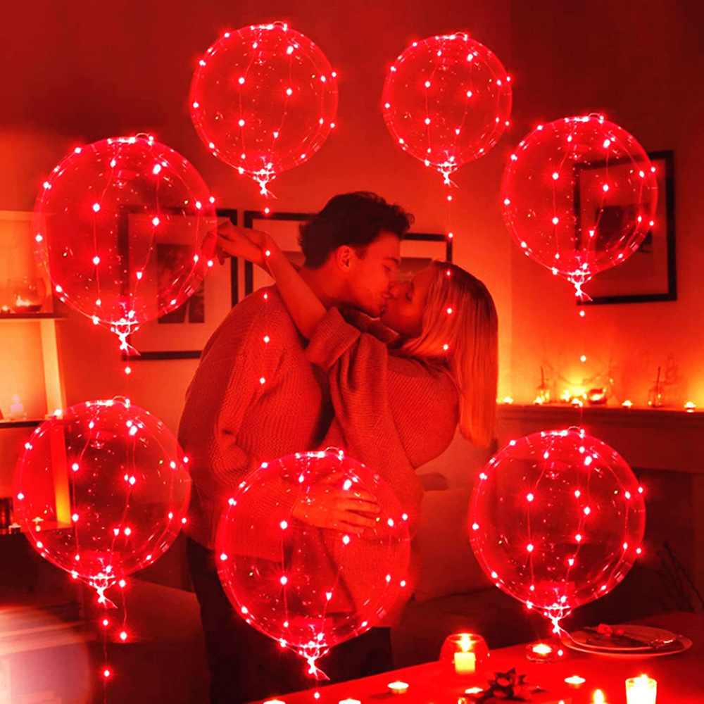 Led Balloon Light - 3 набора светящихся прозрачных шаров Bobo