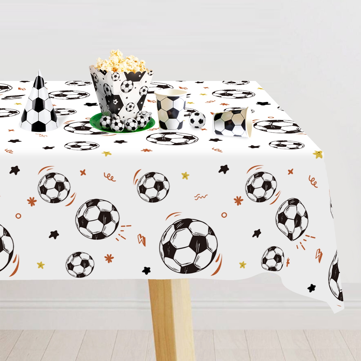 Table Cloth Disposable - Одноразовая скатерть с футбольной тематикой, 183x137